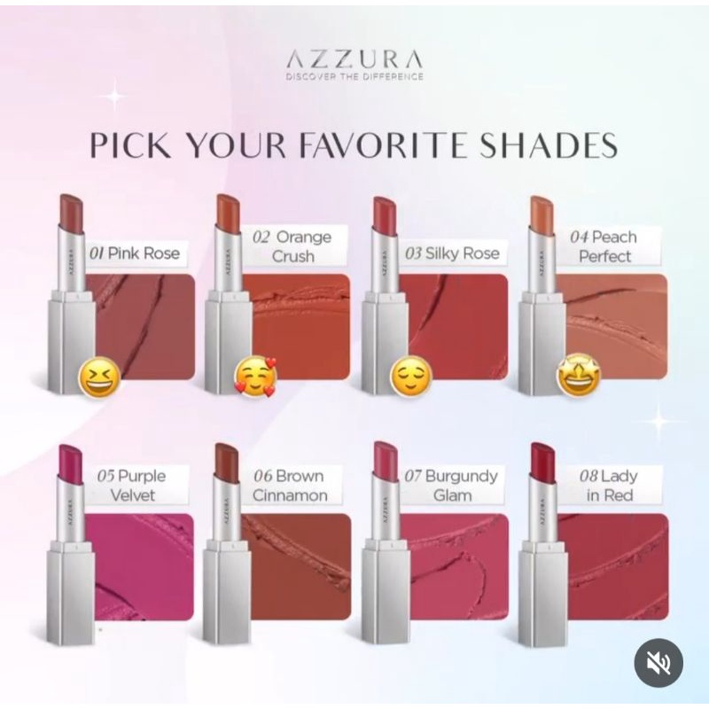 Azzura matte lipstik