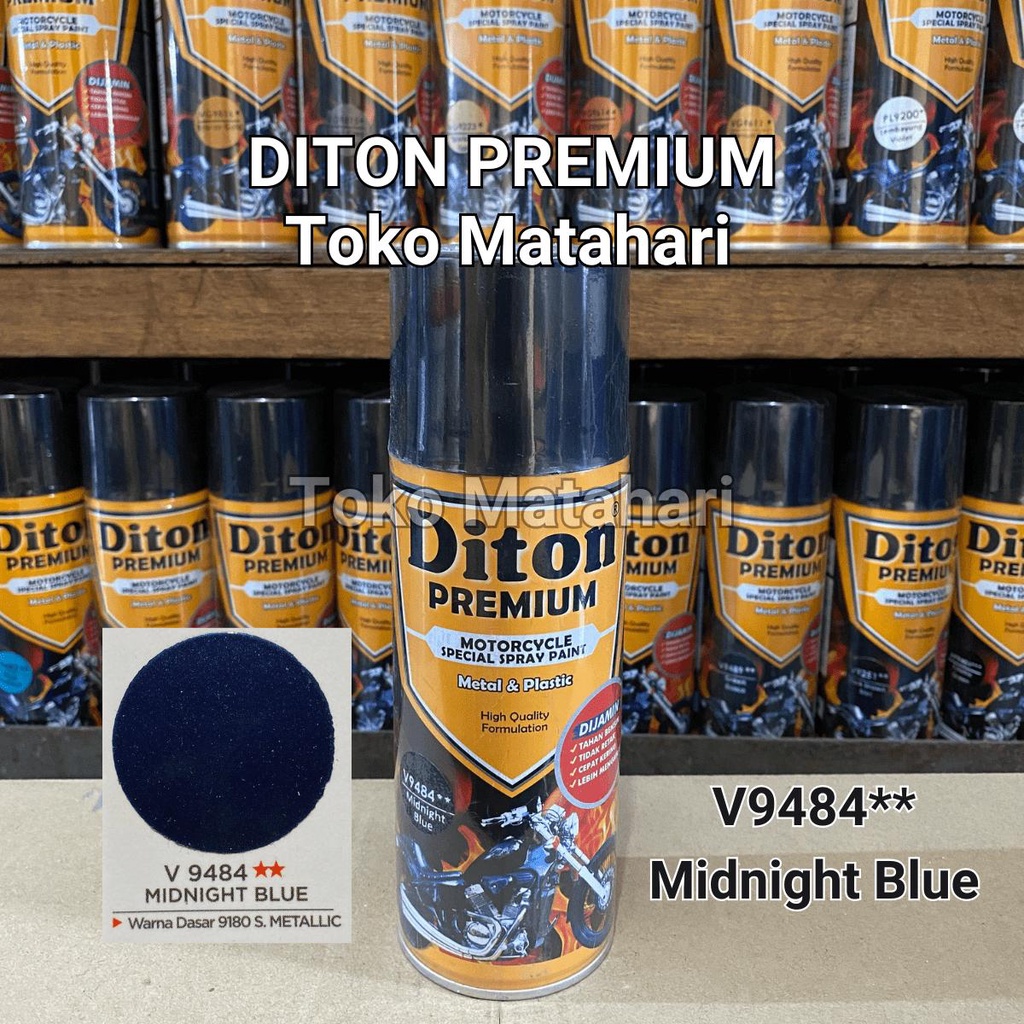 Diton Premium V 9484 Midnight Blue Biru Dongker Cat Semprot pylox pilox