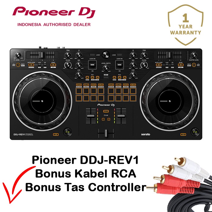 Pioneer DDJ-REV1 DJ controller for Serato DJ Lite DDJ REV 1 / DDJREV 1