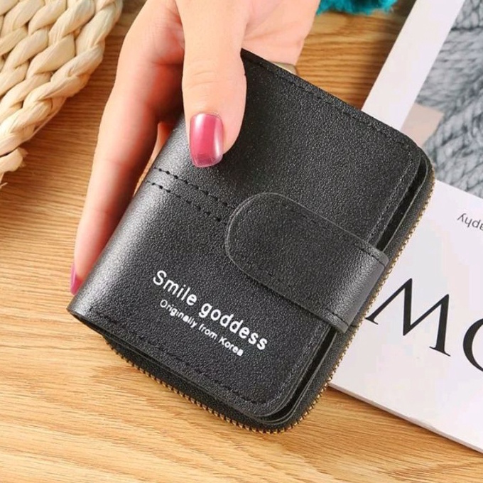 Termurah dan terbaik Smile goddess/Dompet Kartu Multifungsi wanita/Dompet kekinian buruan