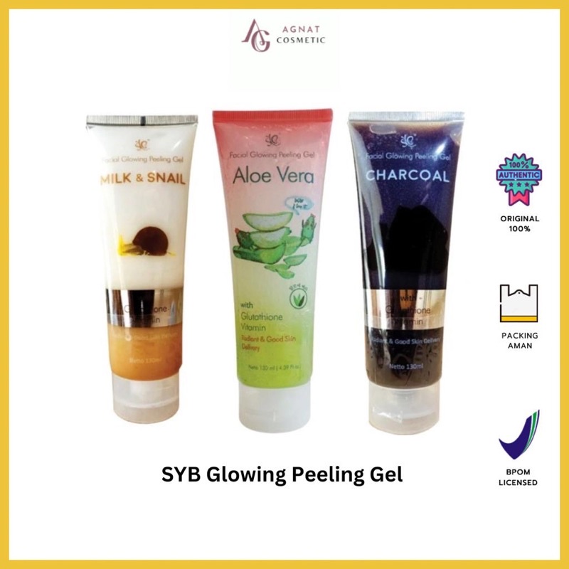 SYB Facial Glowing Peeling Gel Aloe Vera | SYB Facial Glowing Peeling Gel With Milk & Snail | SYB Fa