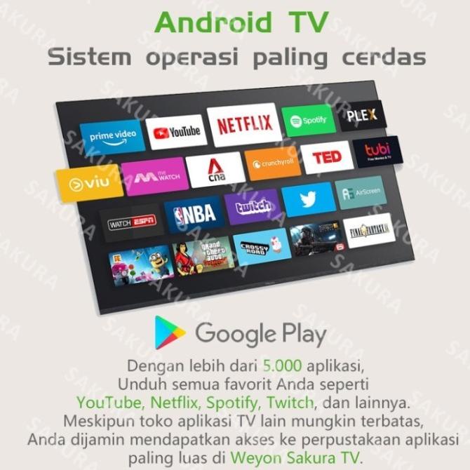 BIG SALE - SMART TV ANDROID TV WEYON 32 inch DIGITAL TV