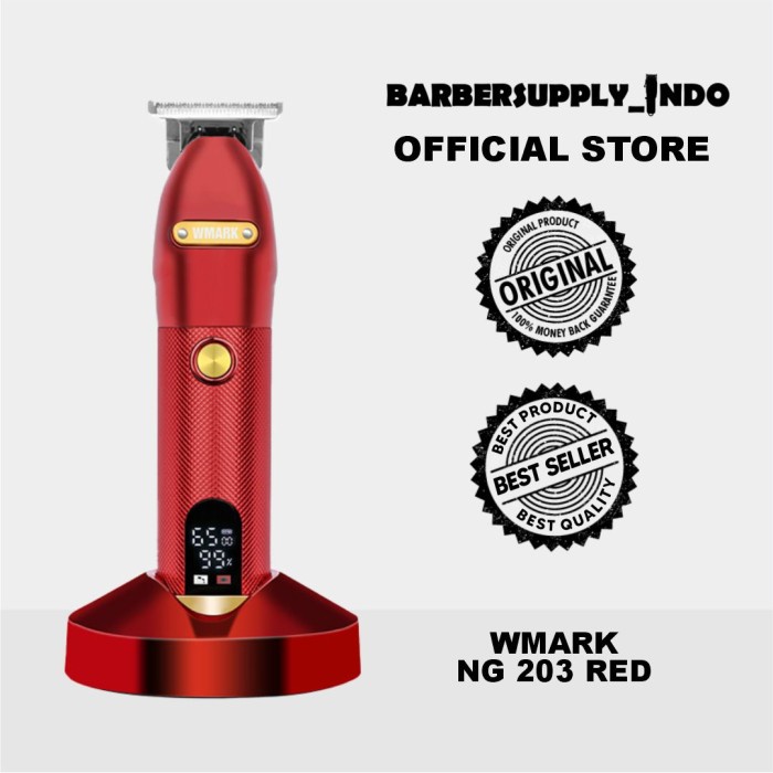 Wmark NG 203 Trimmer Full Metal Babyliss Blade Ori / Alat Cukur Kumis