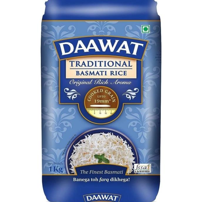 

Basmati Rice Daawat Traditional Premium / Beras Rich Aroma India 1Kg