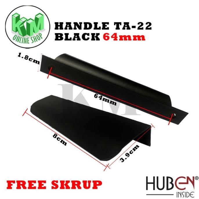 BEST PRODUK Handle Tarikan Laci/Handle Tarikan Lemari TA-22 Rose Gold &Black HUBEN