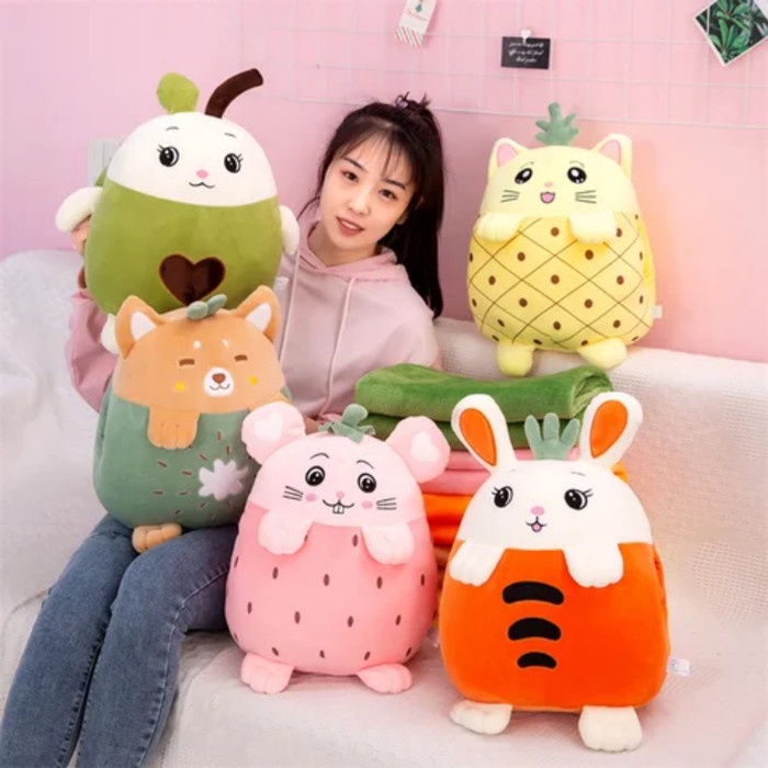 selimut Bantal selimut boneka karakter uk. 110x160cm/Balmut selimut karakter - Random(A2I8) tidur bl