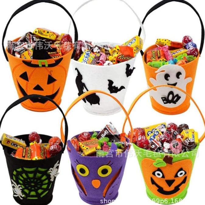 

Tas Labu Trick Or Treat Murah Kantong Souvenir Halloween Anak Dekor Pengiriman Cepat