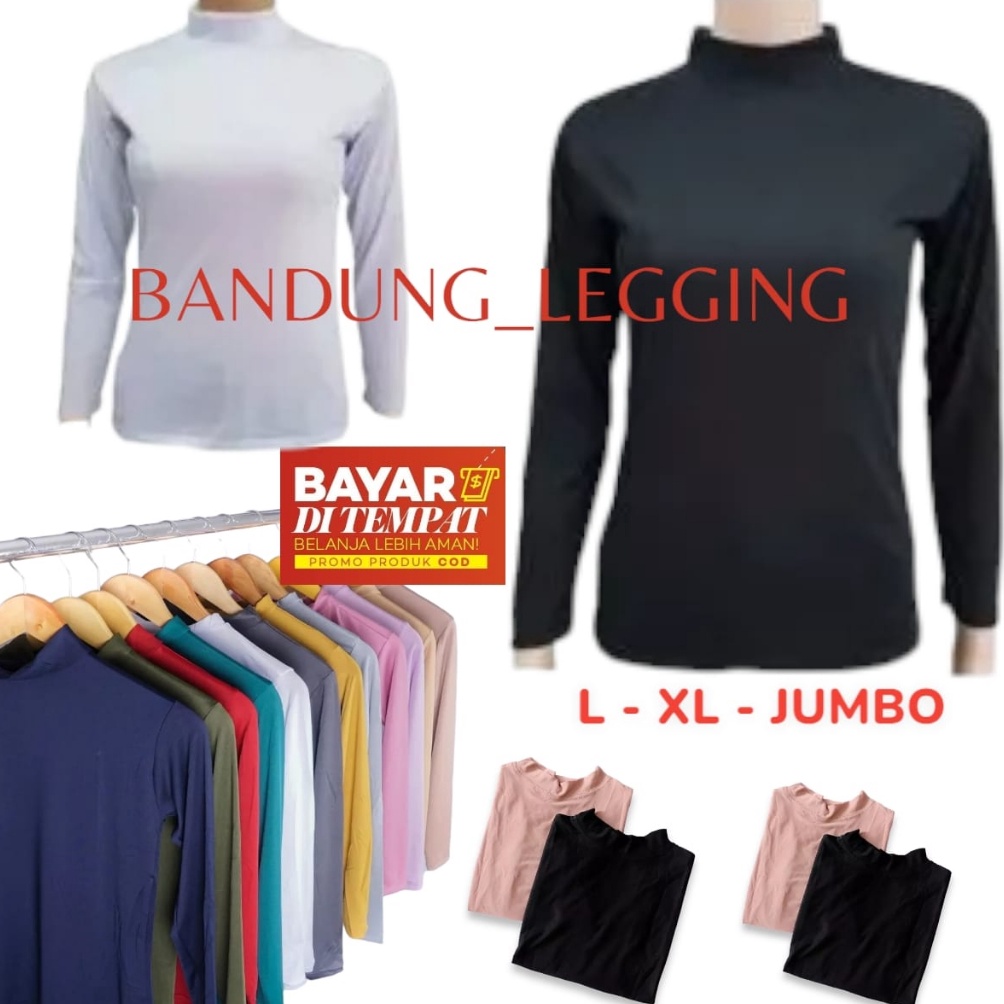 Manset Lengan Panjang Wanita / Manset Baju / Manset Leher / Manset Jumbo / Kaos Manset Perempuan / M