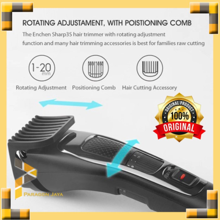 Enchen Sharp3S Alat Cukur Elektrik Hair Clipper Sharp 3S