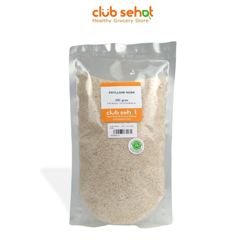 

Promo CLUB SEHAT - PSYLLIUM HUSK, 250GR ( SERAT ALAMI DARI TUMBUHAN)