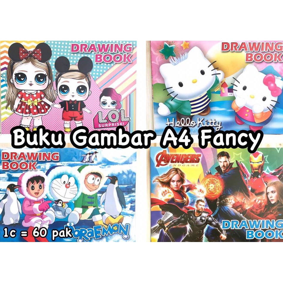 

Pasti Murah (10 pcs) Buku gambar fancy A4 (1 pak isi 10 pcs) Readystock