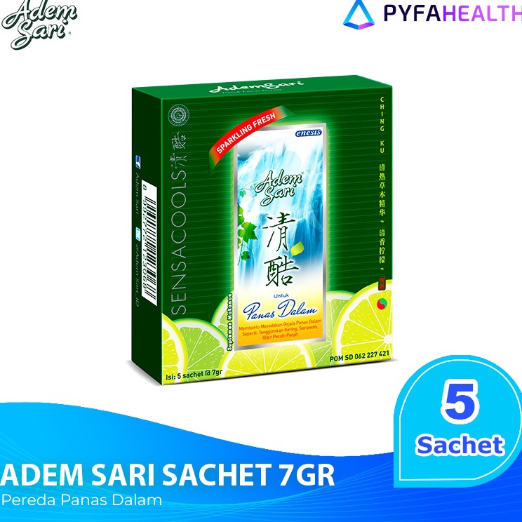 

←✻ Adem Sari Pereda Panas Dalam (5 Sachet) Serba Murah