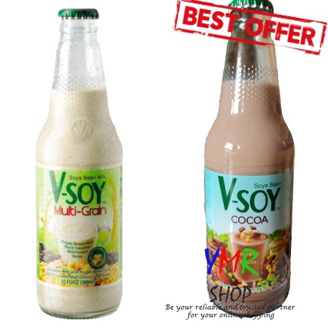 

Serba Murah V-Soy Vsoy V Soy Susu Kedelai Soy Milk Coklat Chocolate Cocoa Multi Grain Bottle Botol 300ml