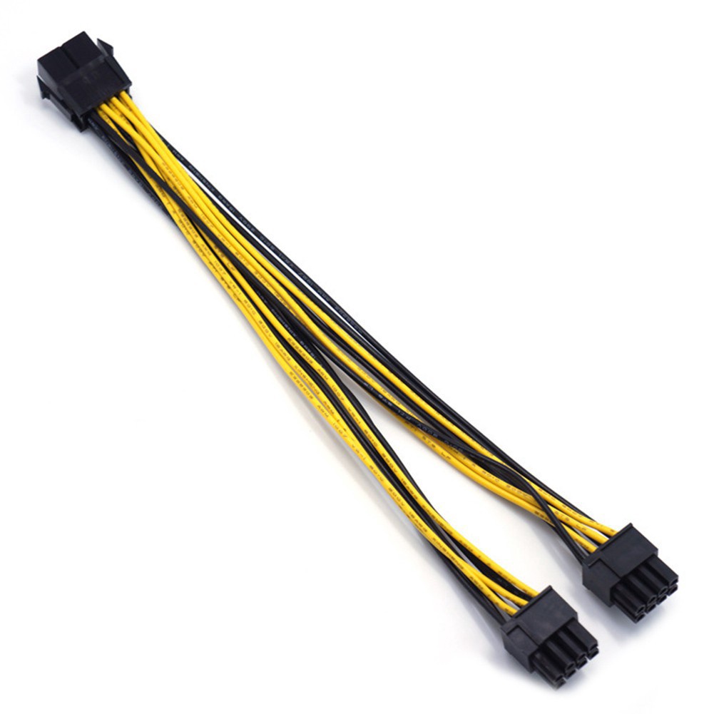 RAIH DISKON  Kabel VGA 8 pin Female to dual 8 pin PCIE (6+2) Male kabel PCIE VGA