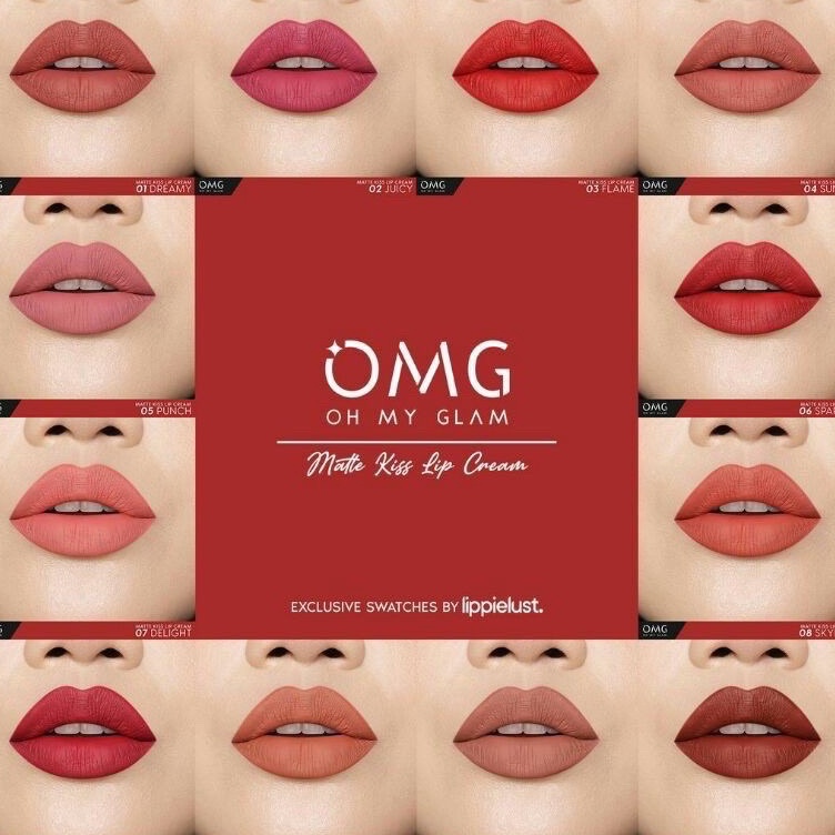 Star WAWA - OMG OH MY GLAM MATTE KISS LIP CREAM BPOM LIPCREAM grosir