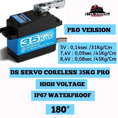 Servo High Voltage Ds3235 Pro 35Kg Waterproof Coreless Servo Ds 3235