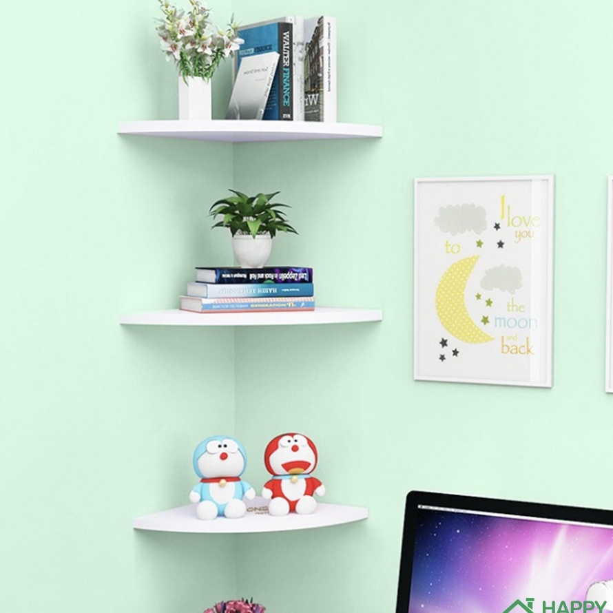 ➠☇☆✶ Rak Ambalan dinding Ruang Tamu Minimalis Susun 3 pc Pajangan Rak bunga sudut Pasti Murah