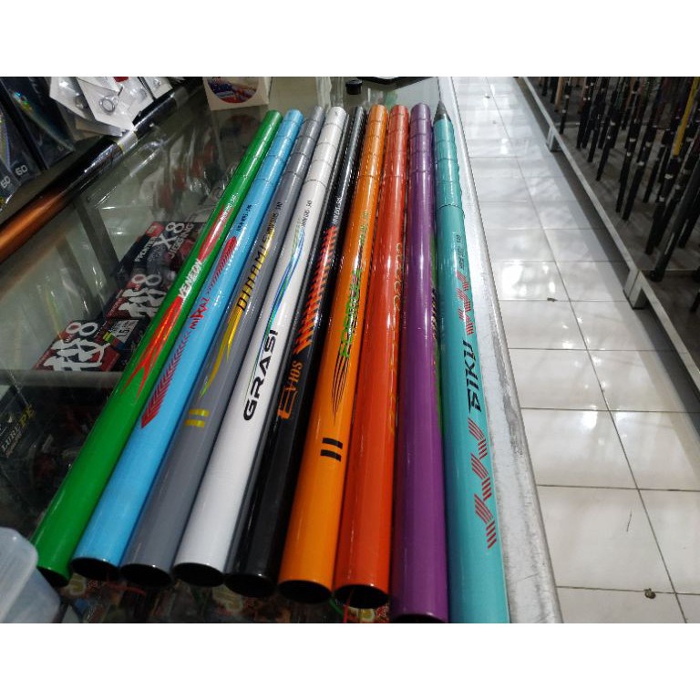 See Here Joran Tegek 5,4 M import Giant Flag / Mini Flag HRW Tongkat Bendera kuat tebal Joran Giant 