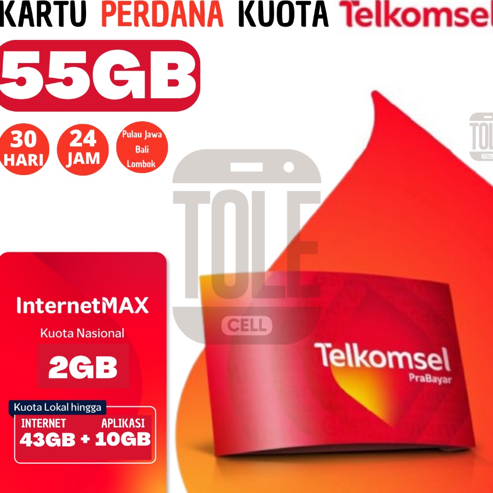 PAKET INSTAN Perdana Simpati Kuota 3GB 7GB 19GB 35GB 55GB Kartu Telkomsel Prabayar InternetMAX Simcard 4G