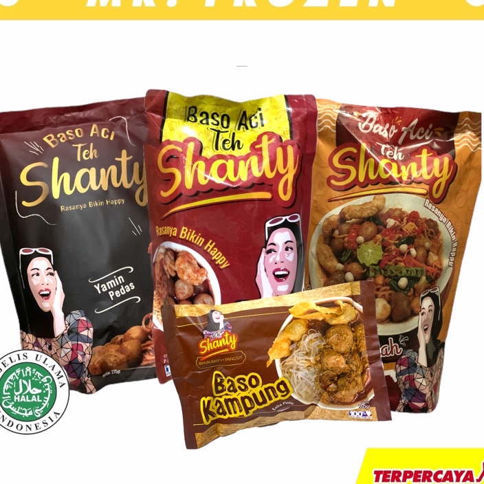 

DRKX3054 (D2289) Baso Aci Teh Shanty Original | Yamin Shanty | Nyemek Rempah 200 Gram