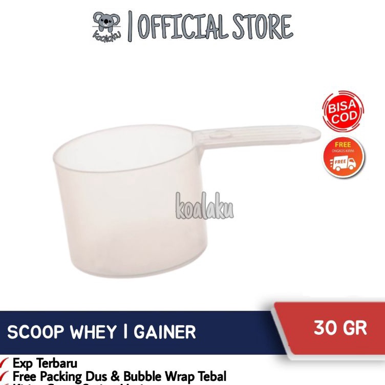 Dijual Murah Scoop Whey Protein Gainer Sendok Takar Susu Gym 30 gr Pasti Murah