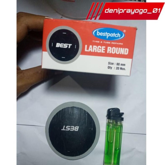 large round,karet tambal ban dalam mobil dan truk,tiptop,bestpacth