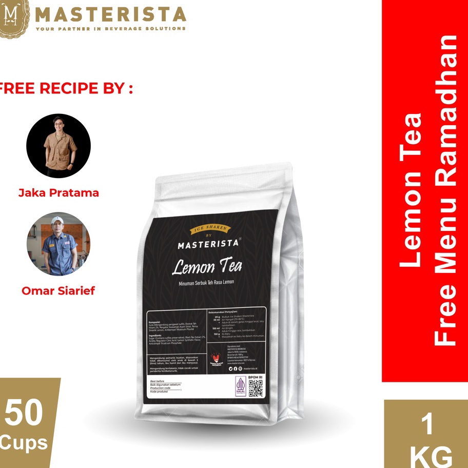 

Dijual Murah Bubuk Minuman Masterista Lemon Tea 1kg / Bubuk Minuman Rasa Lemon / Bubuk Lemon Tea Terkini