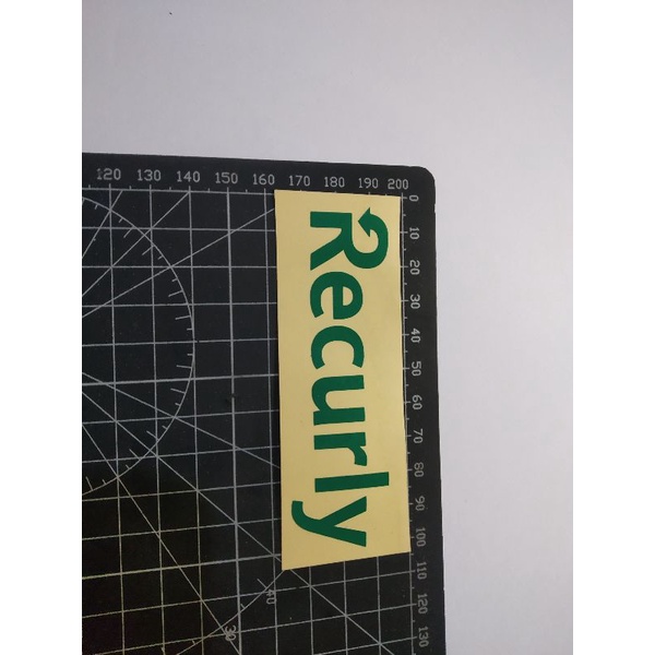 

cutting stiker recurly
