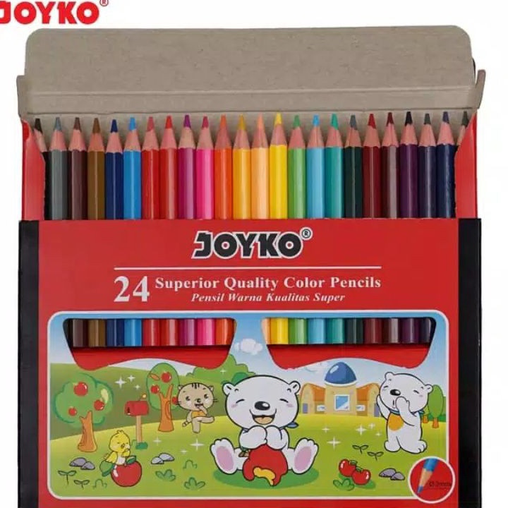 

Promo Pensil Warna Joyko 24 Warna Color Pencil CP-S24