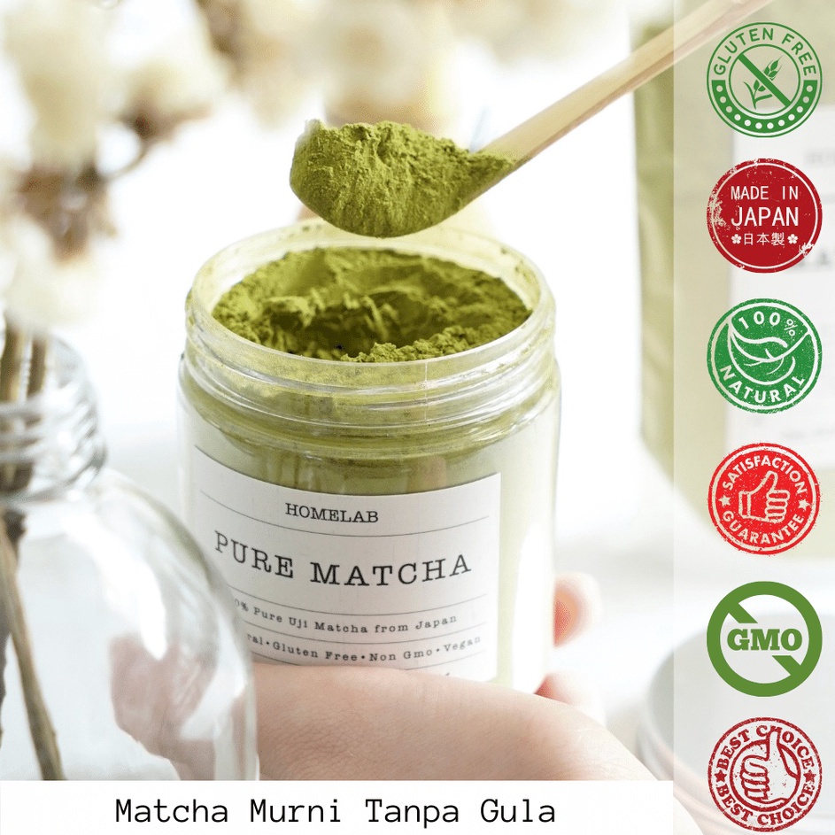 

Ready Homelab 100% Pure Uji Matcha Japan - Bubuk Matcha Premium Grade