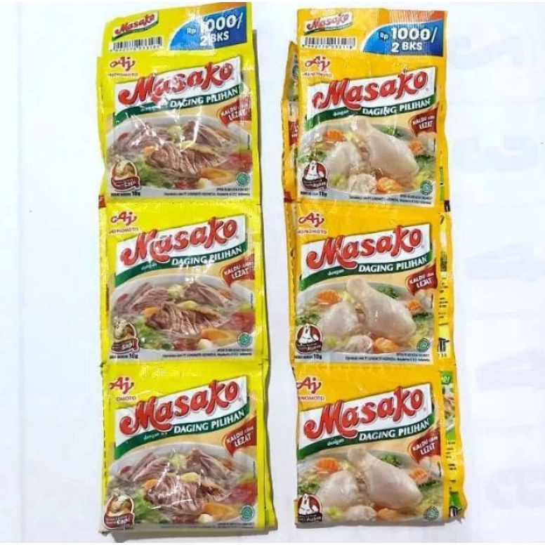 

10.10 TERLARIS Masako ayam atau sapi renceng (12 sachet)