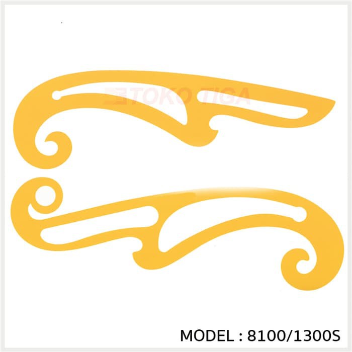 

Ggaris Pola Busana / French Curves Ruler - El 8100/1300S (2 Pcs)
