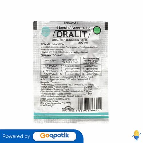 ORALIT KIMIA FARMA 200 MG SACHET