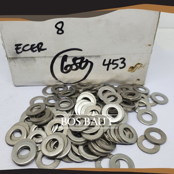 Ring Plat Stainless Steel SS304 - Washer Plat Stainless M8