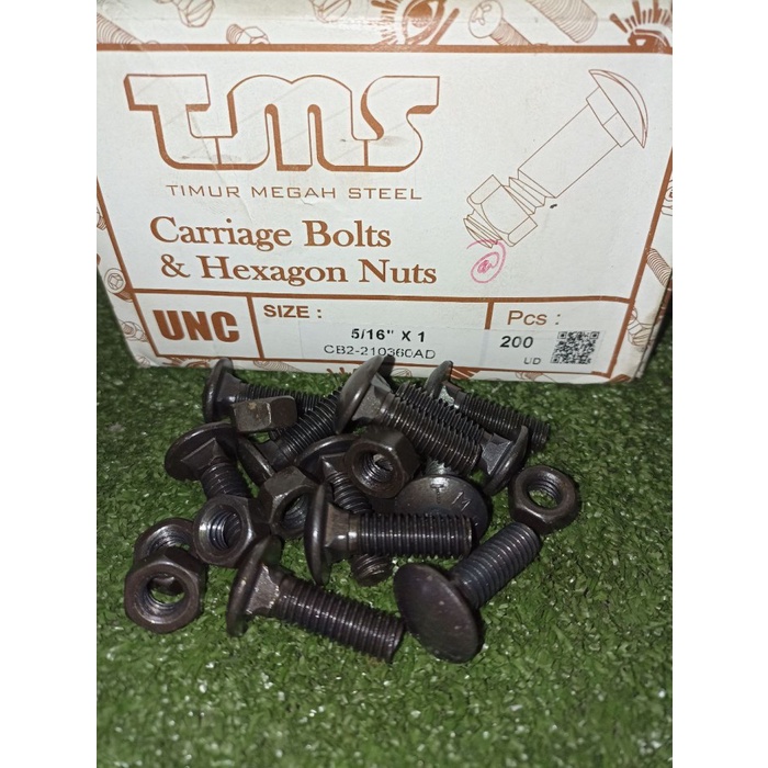 BAUT MUR CB 5/16 X 1 HITAM / BAUT PAYUNG / BAUT BEMPER