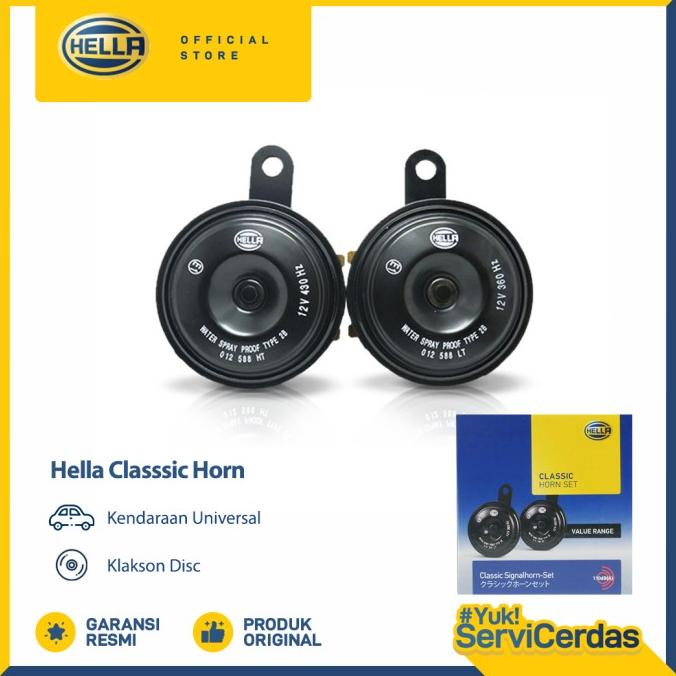 Klakson Disc Hella Classic Horn 12V - Klakson mobil motor