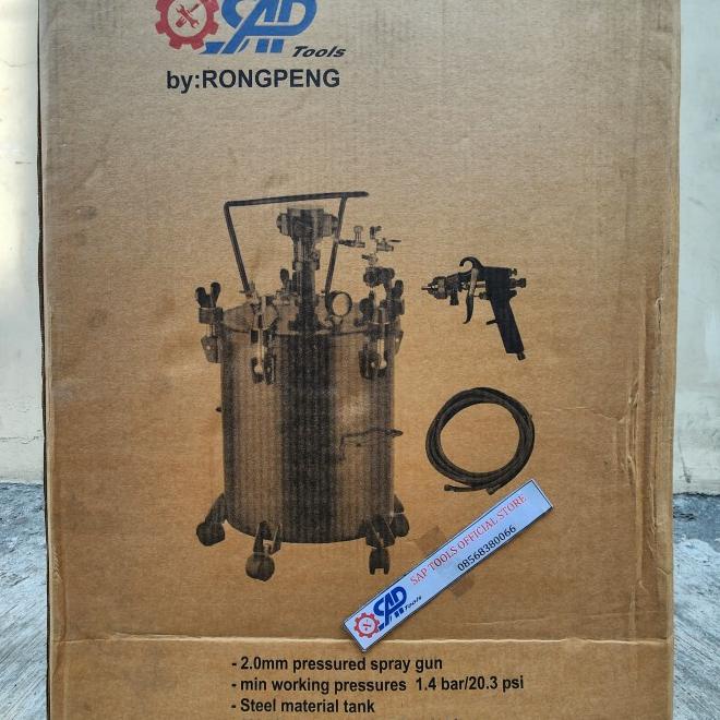 Paint Tank 40L Pengaduk Cat Pressure Pot Paint Tank 40 Litter