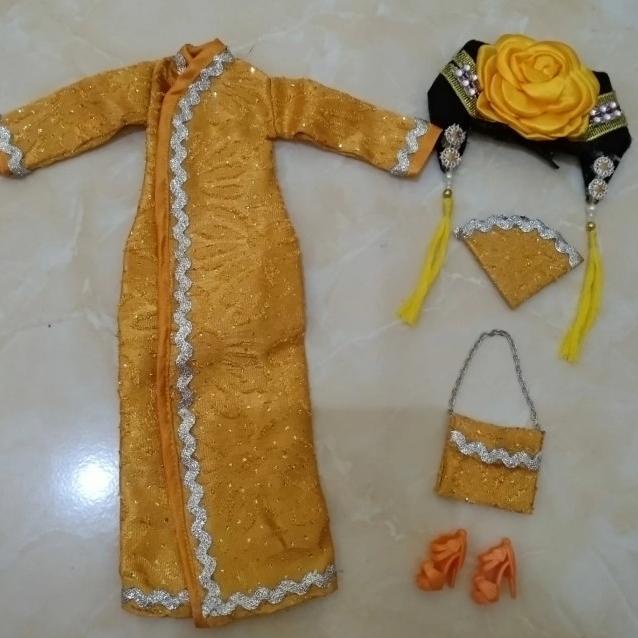 Baju Cheongsam Set Untuk Barbie Mattel/ Bjd/ Kurhn Doll