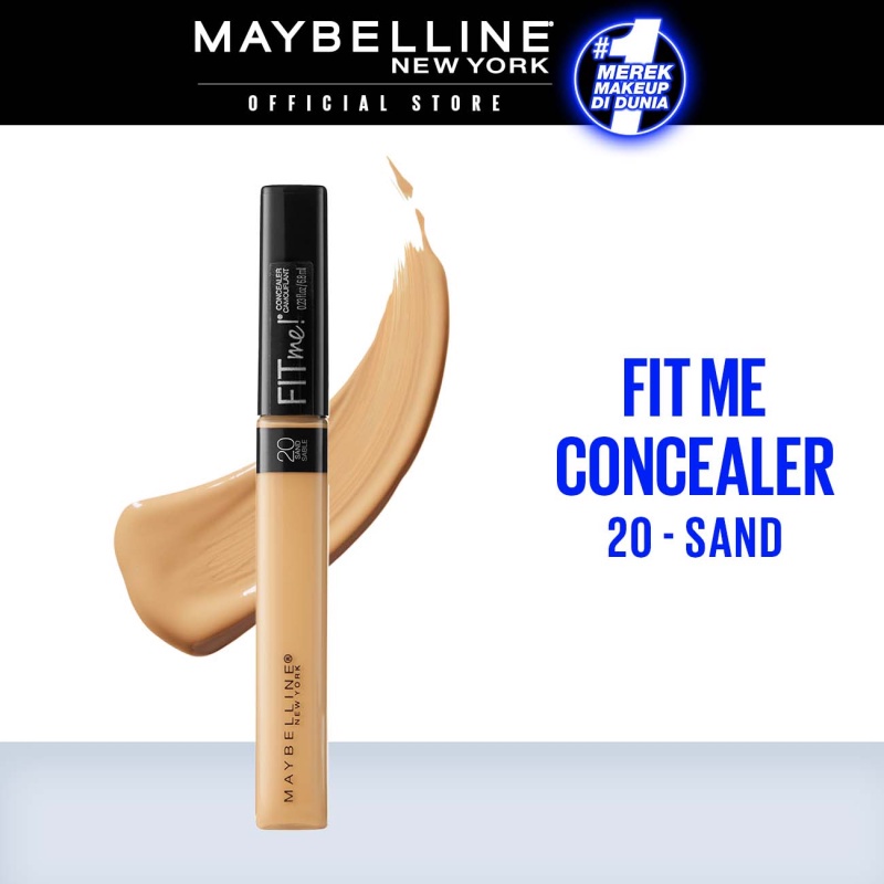 MAYBELLINE OFFICIAL Fit Me Liquid Concealer Make up - 6.7gr (Concealer Dengan Coverage Tinggi & Hasi