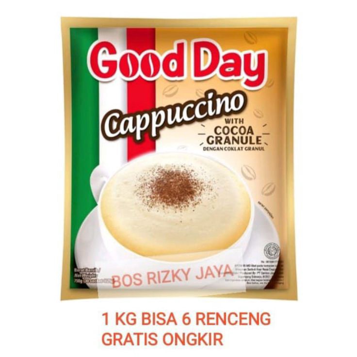 

➝↑❁⁂ GOOD DAY Kopi Cappuccino / Coffee Instant / Kopi Susu Cappucino Goodday 10 BUNGKUS ★★★★