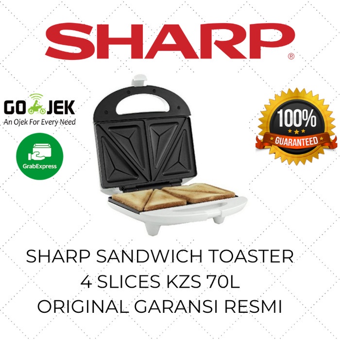 Sharp KZL 70LW Toaster Pemanggang Roti Bakar Listrik Low Watt Putih