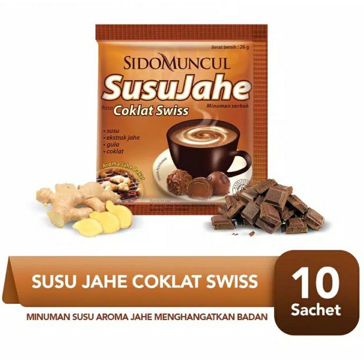 

Best Terlaris Sido Muncul Minuman Susu Jahe Coklat Swiss 10's - Menghangatkan Tubuh