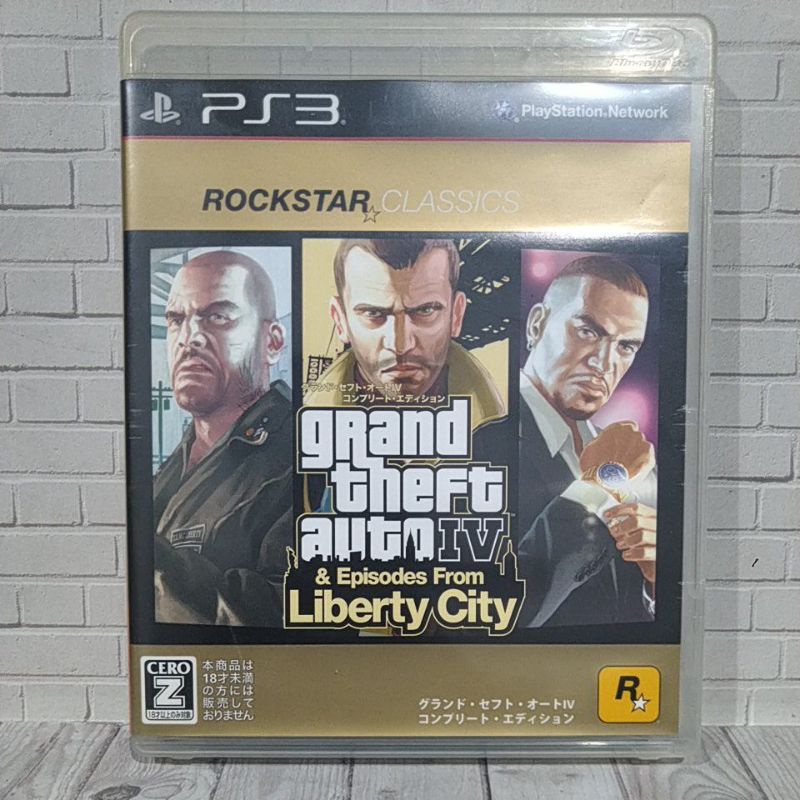 BD CD KASET ORIGINAL PS3 Gta 4 IV and Episode From Liberty City Jpn Bahasa Jepang Lengkap manual boo