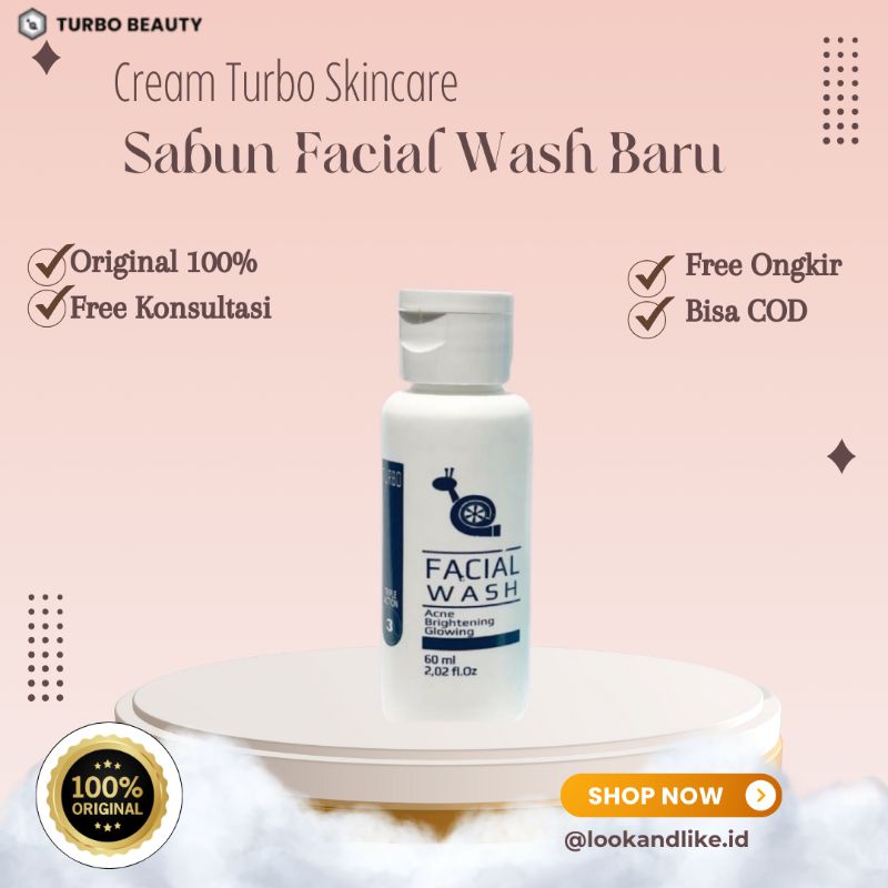 Cream Turbo Sabun Facial Wash Baru BPOM (ECER)