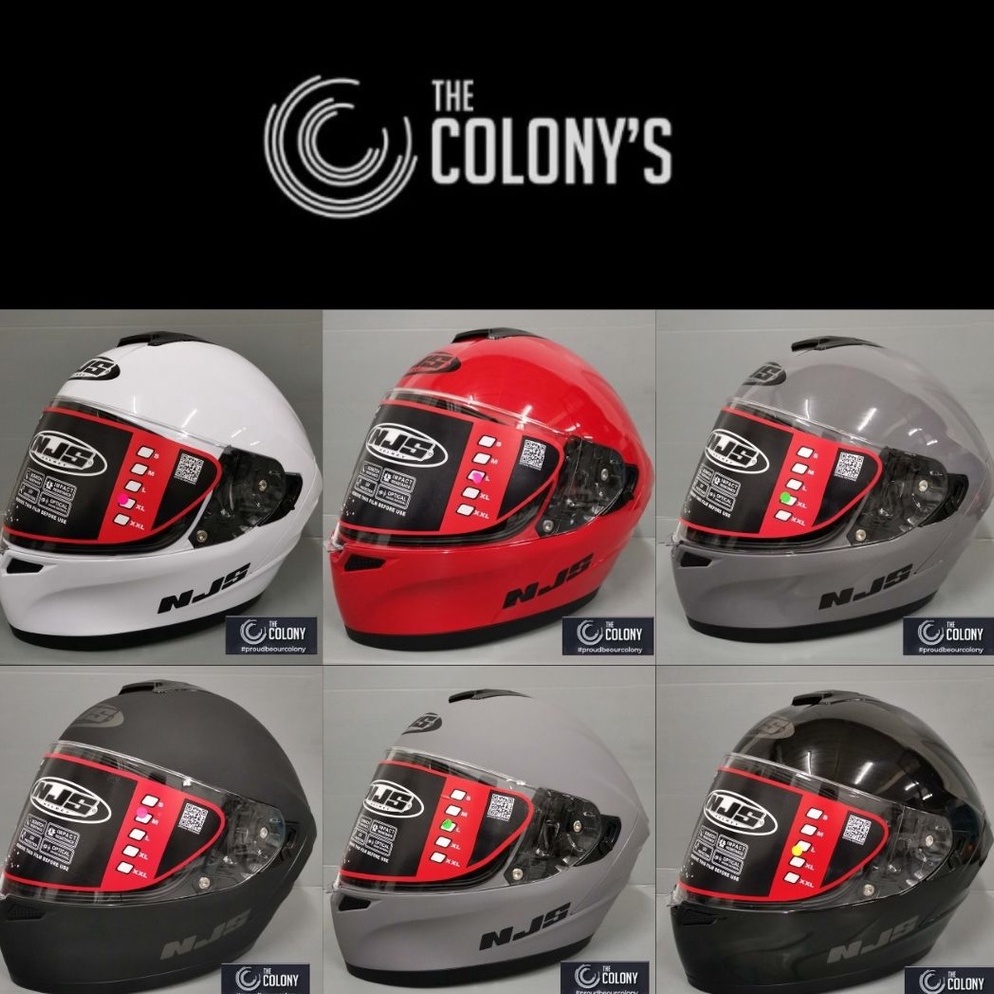 HARGA TERMURAH HELM NJS ZX1 SOLID BLACK DOFF DOUBLE VISOR FULLFACE NJS ZX-1 ZX 1 ZX ONE ORIGINAL