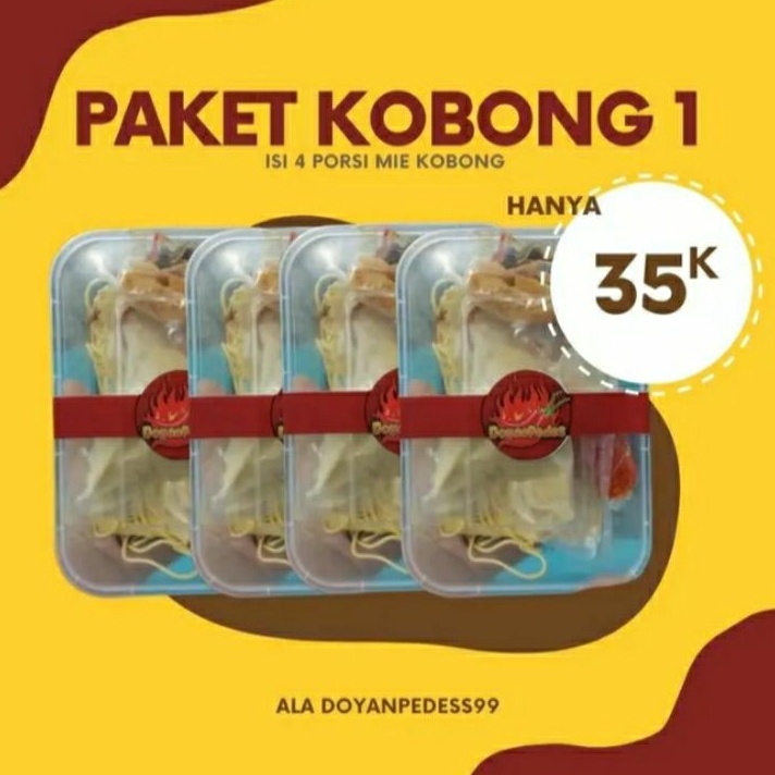 

MRYP0747 TERBARU PAKET MIE KOBONG1 ISI 4 PORSI MIE KOBONG