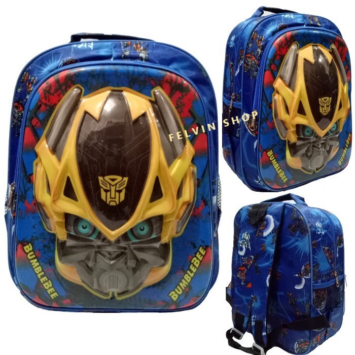 TAS RANSEL SEKOLAH ANAK LAKI LAKI TK BUMBLEBEE BM MIKA LED