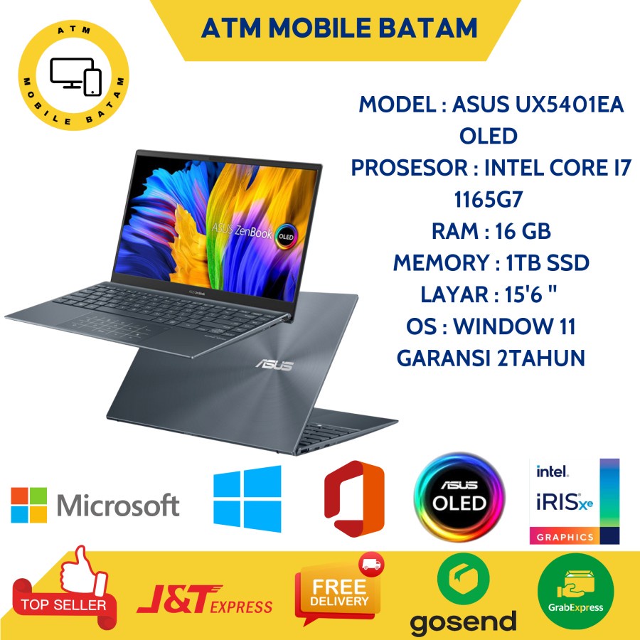 ASUS ZENBOOK 14X OLED UX5401EA i7-1165G7 16GB 1TB 14" TOUCH OHS W11