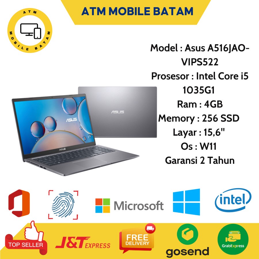 laptop asus a516jao i5 1035g1
