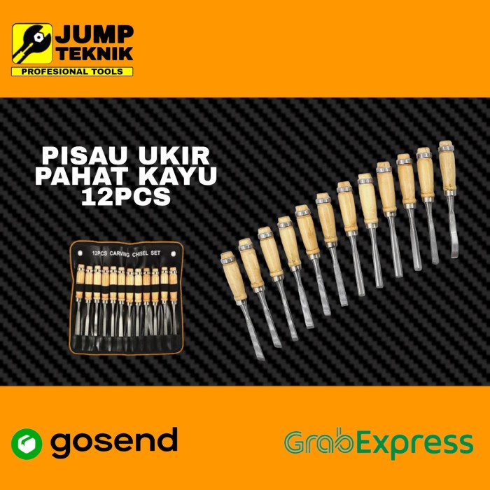 

BESTTOOLS SET PISAU UKIR PAHAT KAYU 12 IN 1 / WOOD CARVING ART CHISEL
